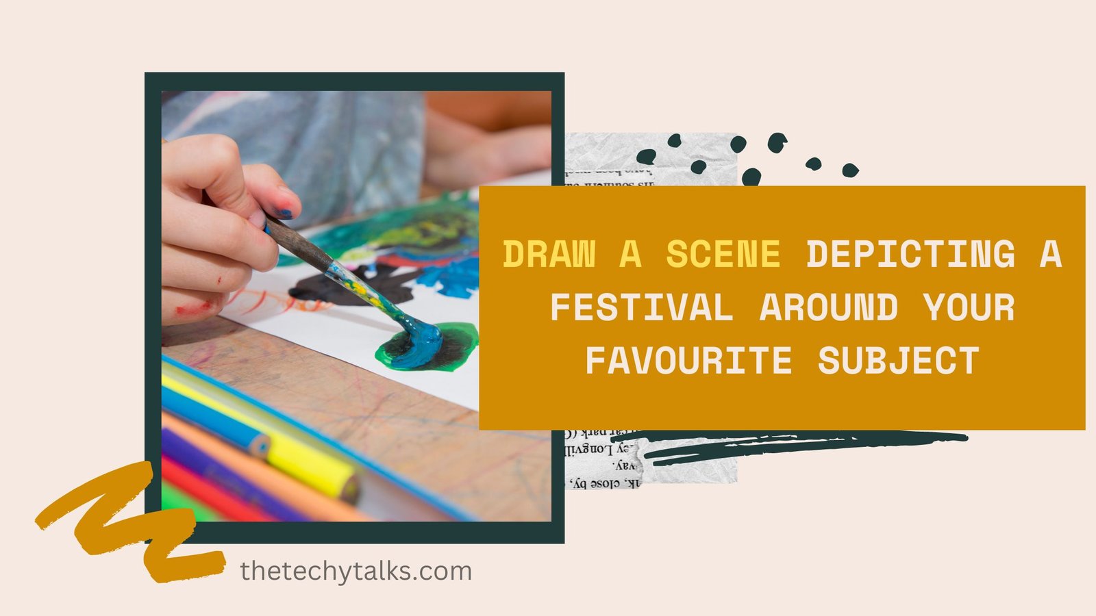 Draw a Scene Depicting a Festival Around Your Favourite Subject