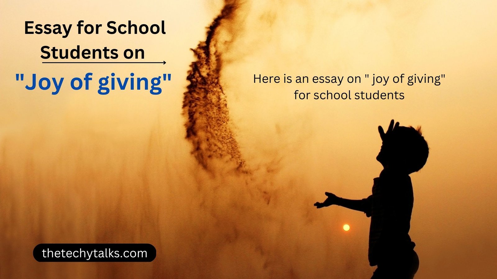 joy of giving essay